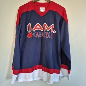 Calhoun Sportswear Vintage I Am Canadian Molson Beer Jersey Medium